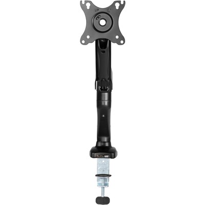Lorell Adjustable Single Monitor Mounting Arm, Up to 32" Monitor, Black (LLR99800)