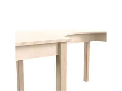 Flash Furniture Bright Beginnings Hercules 59" Semi-Circle Table, Beech (MK-ME088015-GG)