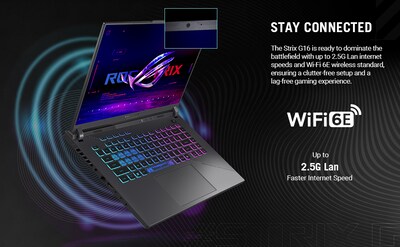 ASUS ROG Strix G16 16" FHD 165Hz Gaming Laptop, NVIDIA GeForce RTX 5050, AMD Ryzen 9 9955HX, 16GB RAM, 1TB SSD, Windows 11 Home