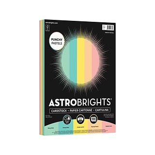 Astrobrights Punchy Pastels 65 lb. Colored Paper, 8.5 x 11