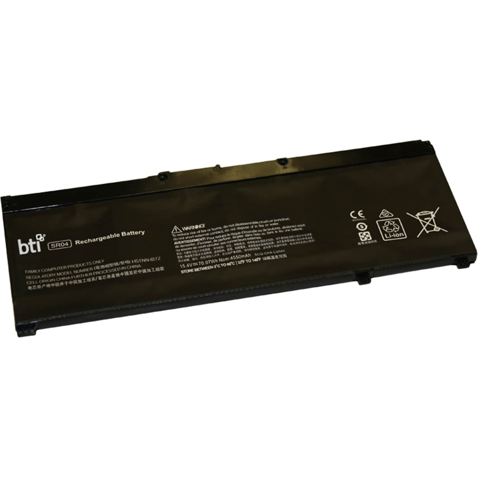 Battery Technology Li-Ion Replacement Battery for HP Compaq, 4550mAh (SR04XL-BTI)