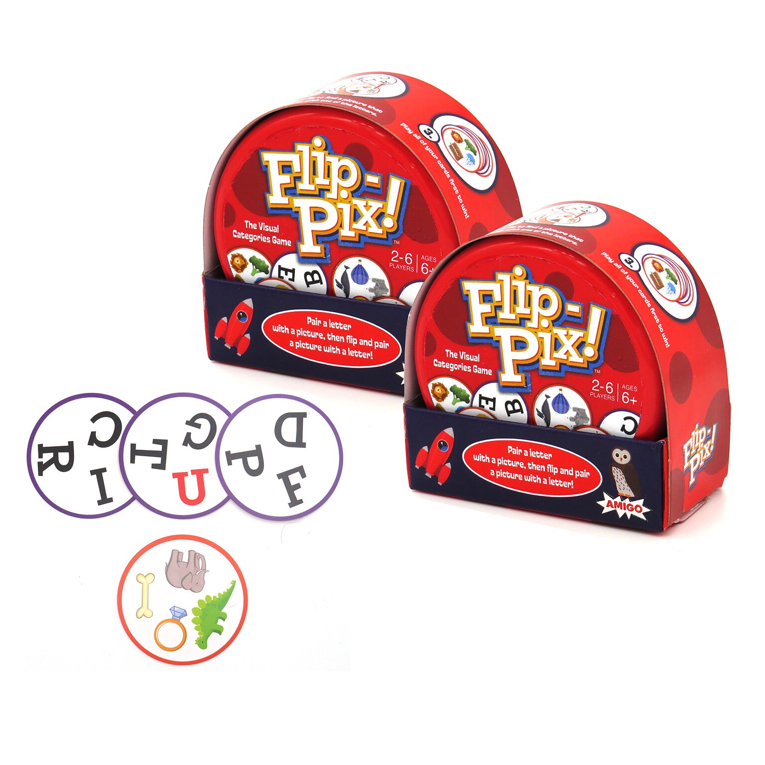 AMIGO Games Flip-Pix! Game, Pack of 2 (AMG21425-2)