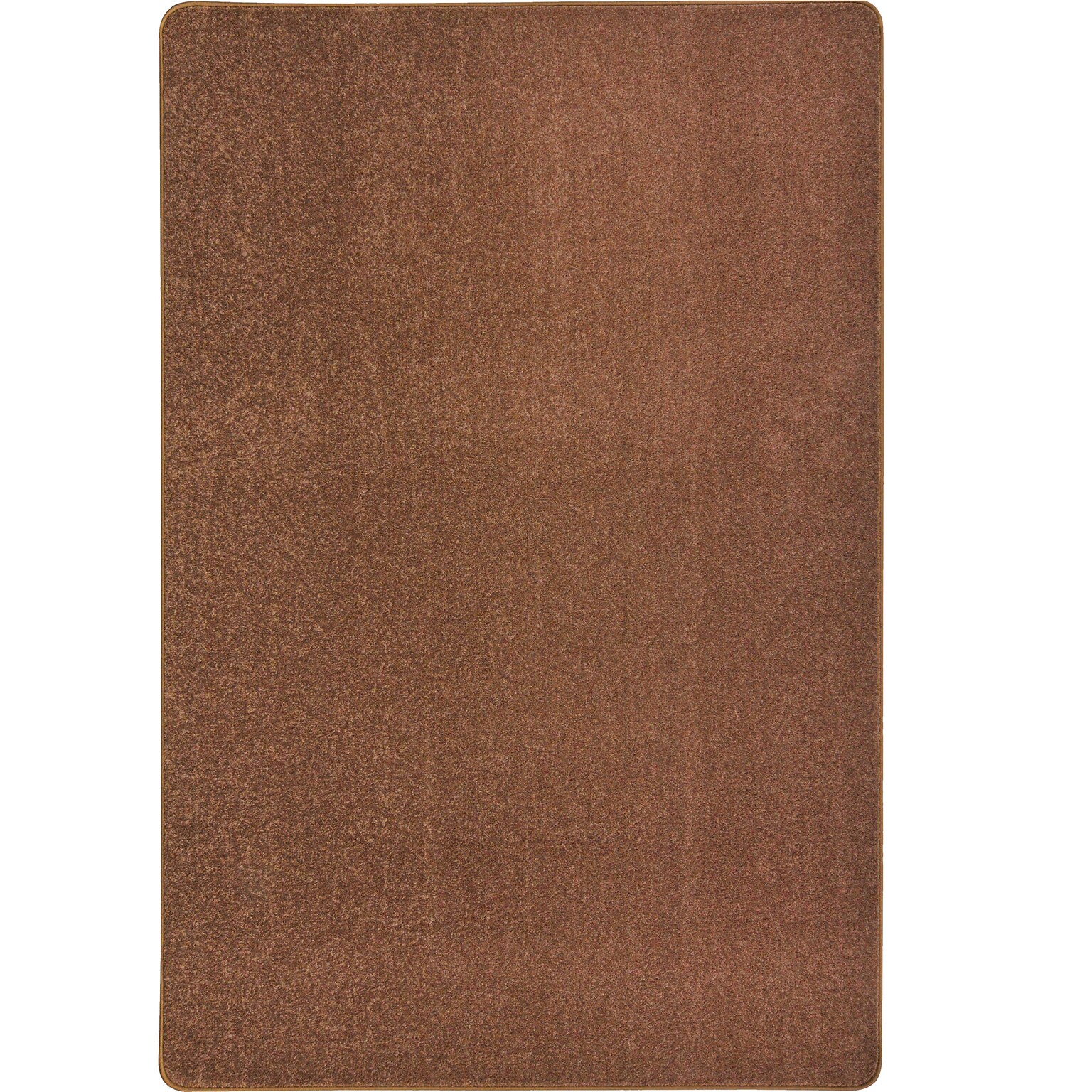 Joy Carpets Endurance Polyester 6 x 9 Machine Tufted Rug, Brown (80Q-10)