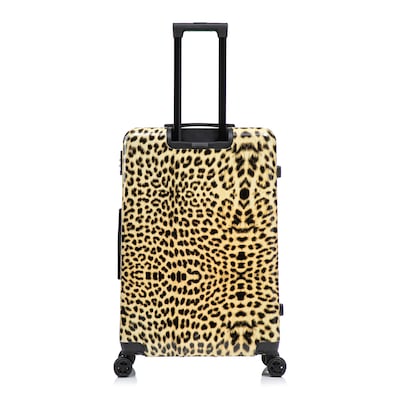 InUSA Prints 28" Hardside Suitcase, 4-Wheeled Spinner, TSA Checkpoint Friendly, Cheetah Animal Print (IUAPC00L-CHE)