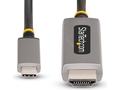StarTech 10' USB-C to HDMI Video Adapter Cable, 8K 60Hz/4K 144Hz, Male to Male, Space-Gray, HDMI 2.1 (136B-USBC-HDMI213M)