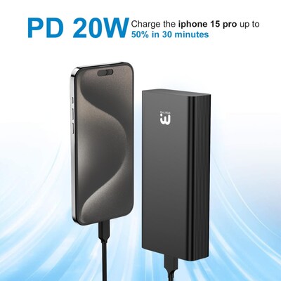 MyBat Pro Power Universal USB Power Bank, 20000mAh, Black (BAK00320K)
