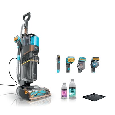 Shark CarpetXpert HairPro Pet with StainStriker Upright Vacuum, Bagless, Gray (EX301)
