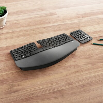 Incase Sculpt Ergonomic Designed by Microsoft Wireless Keyboard, Black (5KV-00001)