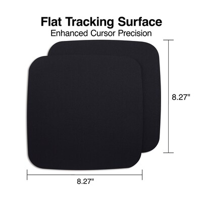 Mouse Pad, Black, 2/Pack (2498469)