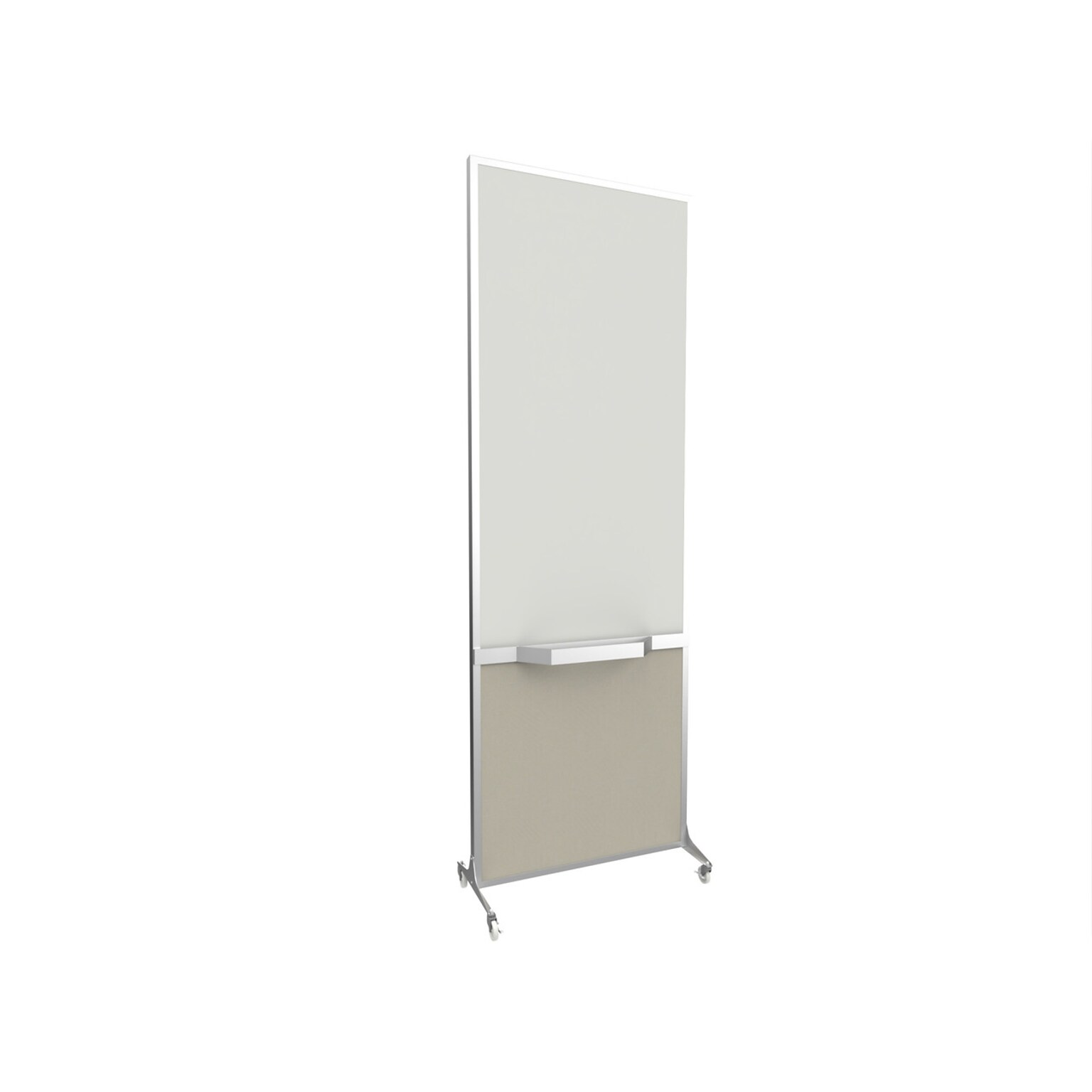 Versare ShieldWrite Level 3A Double Sided Magnetic Painted Steel Mobile Whiteboard, 2 x 6, Sand (1200013)