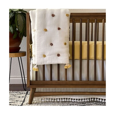 Crane Baby Kaleidescope Crib Fitted Sheet, Ochre (BC-140CFS-2)