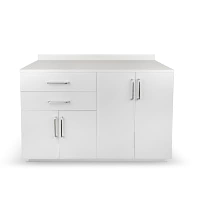 Viva Comfort 36.32H x 48W Exam Room Medical Cabinet, 4-Doors, 2-Drawers, Gray (ADI902-B-48-N-GRY)