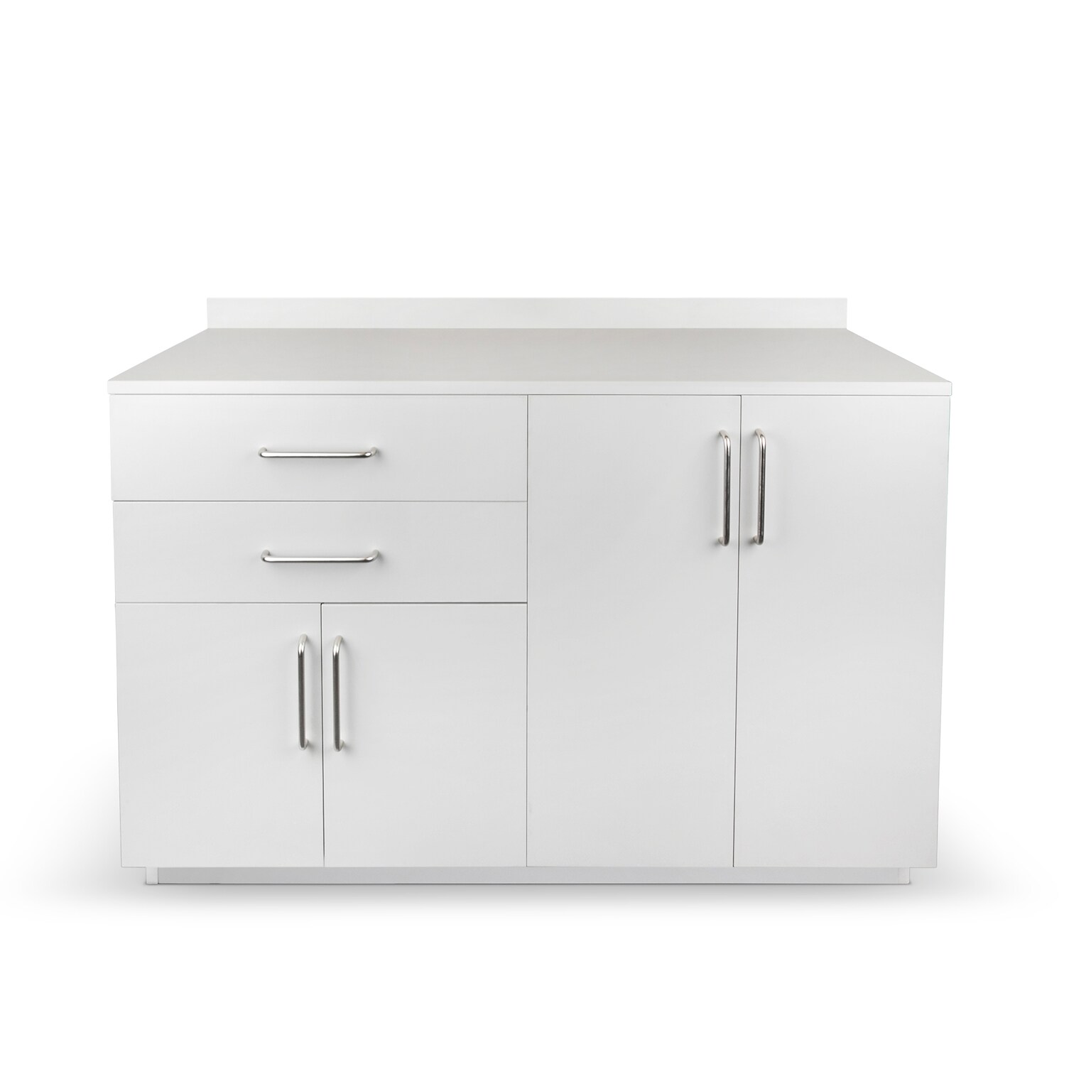 Viva Comfort 36.32H x 48W Exam Room Medical Cabinet, 4-Doors, 2-Drawers, Gray (ADI902-B-48-N-GRY)