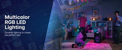 Emerson EDS-1200 Portable Bluetooth Party Speaker with Wireless Microphone, Black (EDS-1200)