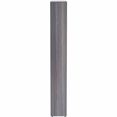 Lorell 84" 6-Shelf Bookcase with Adjustable-Shelves, Weathered Charcoal Laminate (LLR69665)