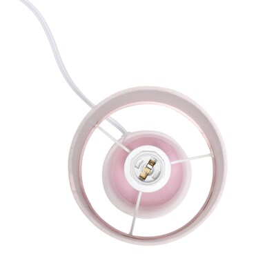 Simple Designs Table Lamp, Light Pink (LT1134-LPK)