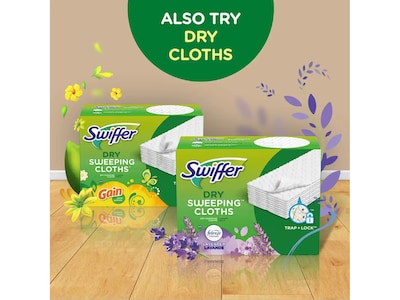 Swiffer Sweeper Wet Mopping Pad Refill, Fresh Scent, White, 24/Pack, 6 Packs/Carton (35155)