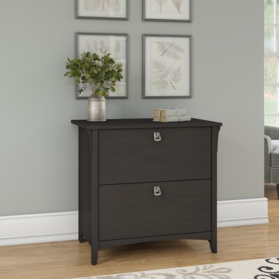 Bush Furniture Salinas Lateral File Cabinet, Vintage Black (SAF132VB-03)