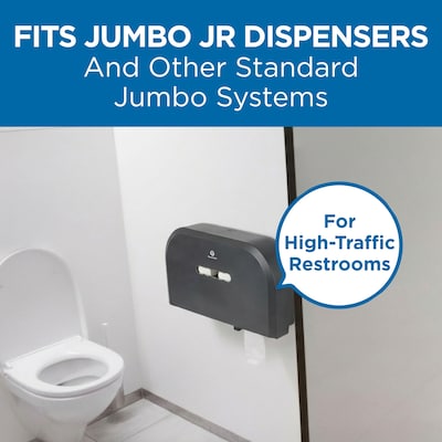 Pacific Blue Select Jumbo Jr. Toilet Paper, 2-ply, White, 1000 ft./Roll, 8 Rolls/Carton (13728)