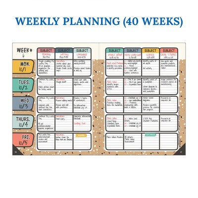 Carson Dellosa Education We Belong Undated Lesson Planner, 8" x 11", 128 Pages (CD-105047)