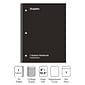 Staples 1-Subject Notebook, 8" x 10.5", College Ruled, 70 Sheets, Black (TR27499)