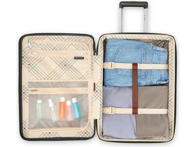 Samsonite Virtuosa 23" Hardside Carry-On Suitcase, 4-Wheeled Spinner, TSA Checkpoint Friendly, Pine Green (149176-1693)