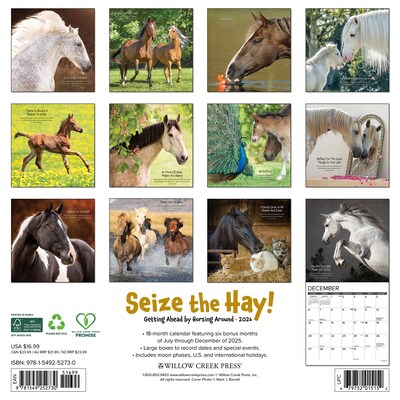 2026 Willow Creek Seize the Hay 12 x 12 Monthly Wall Calendar (52730)