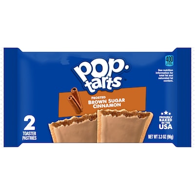 Pop-Tarts Frosted Brown Sugar Cinnamon Toaster Pastries, 3.52 oz., 6/Box (KEL31132)