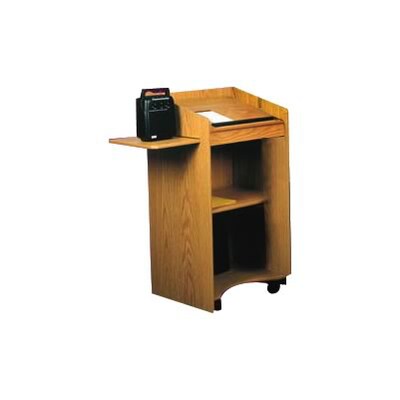 Oklahoma Sound Aristocrat Floor Podium/AV Stand; Medium  Oak