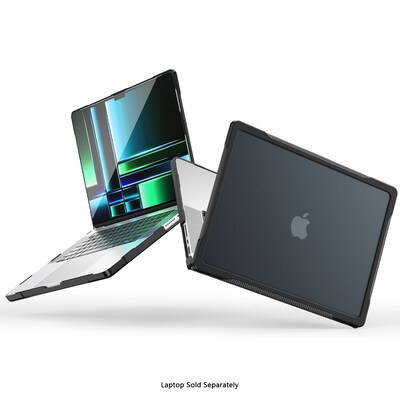 SaharaCase Raider Series Laptop Case for MacBook Pro 14-Inch (2021–2025, M1–M5), Black/Clear (LT00043)