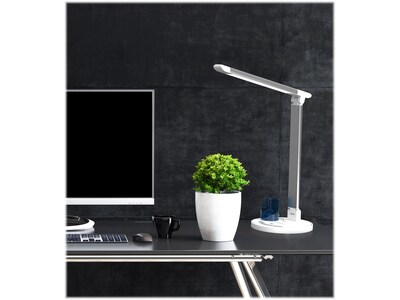 Viribright LED Desk Lamp, 17", White Silver (850071)