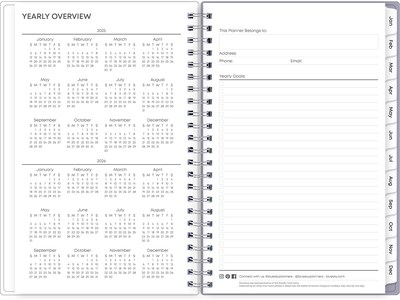 2025 Blue Sky Laila 5" x 8" Weekly & Monthly Planner, Plastic Cover, Multicolor (137276-25)