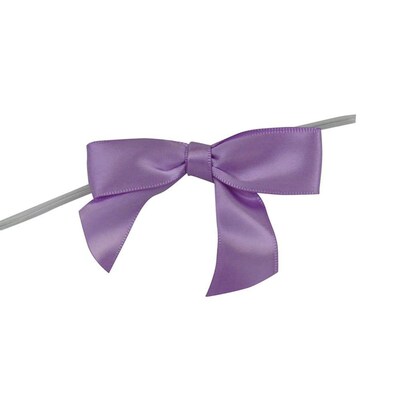 JAM Paper Ribbon Bows, Orchid Purple, 100/Pack (52640349204)