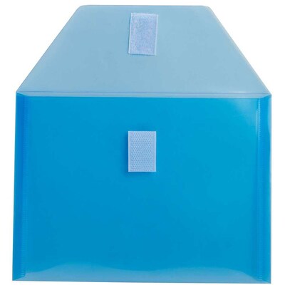 JAM Paper Premium Expanding Wallet with Hook & Loop Closure, Other, Blue, 3/Pack (920V0bux3)