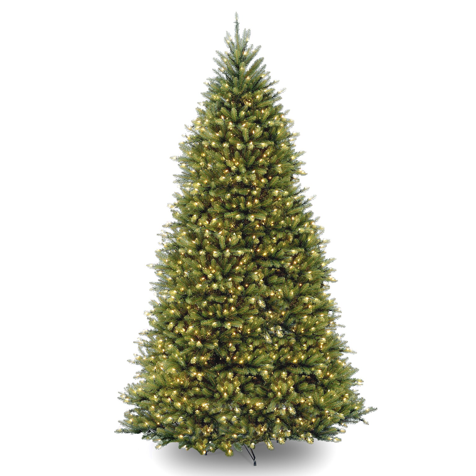 National Tree Company Dunhill Fir Artificial Christmas Tree, 12 ft., Multicolor Lights (DUH3-D31-120)