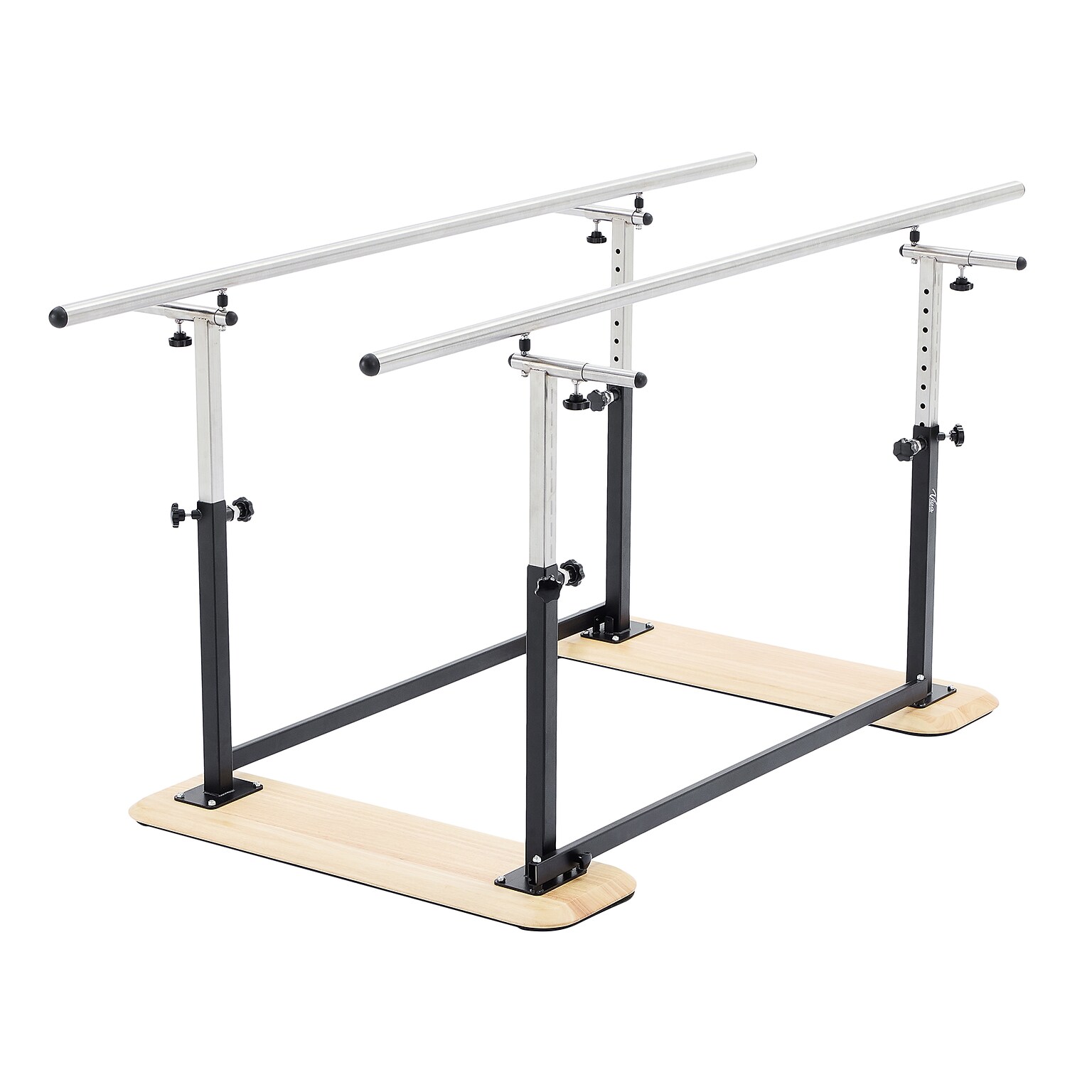 Viva Comfort 7 ft. Foldable Physical Therapy Parallel Bars with Adjustable Height, Matte Black (ADI905-01-MK)
