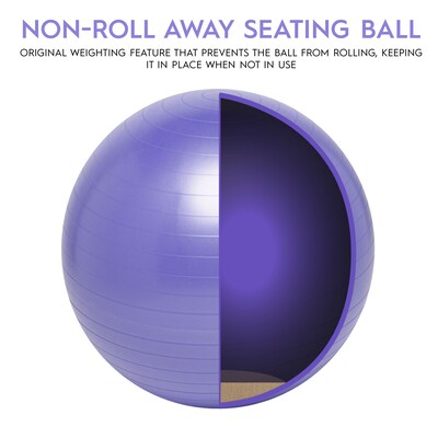Bouncy Bands Balance Ball, 55cm, Purple (BBAWBS55PU)