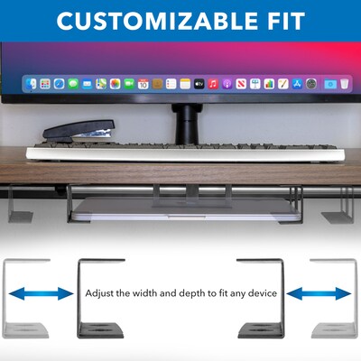 Mount-It! Under Desk Laptop Holder, Fits Laptops, Tablets, and More, Black (MI-7158)