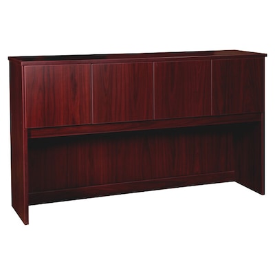 Lorell Prominence 2.0 4-Compartment Hutch, 16D x 66W x 39H, Mahogany (LLRPH6639MY)