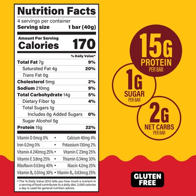 FULFIL Chocolate Peanut Butter Flavor Vitamin & Protein Standard Bar, 5.62 oz., 6/Pack (220-02913)