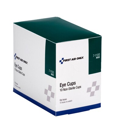 First Aid Only Non-Sterile Eye Cups, 10/Box (7-1100)