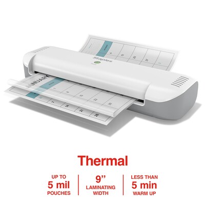 Staples® Thermal Laminator, 9 Width, White (OL141)