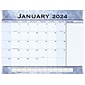 2024 AT-A-GLANCE 22" x 17" Monthly Desk Pad Calendar, Slate Blue (89701-24)