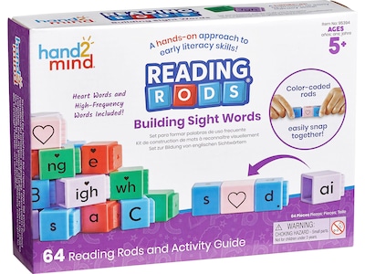 hand2mind Reading Rods Building Sight Words (95394)