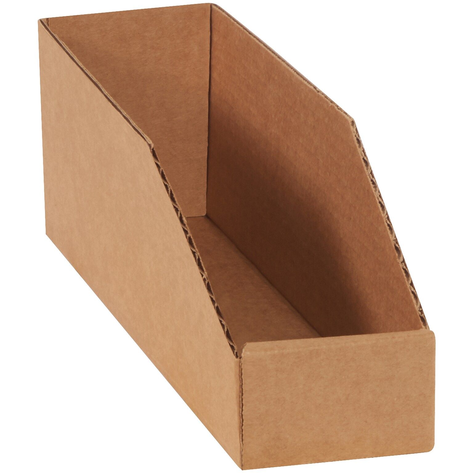 Open Top Bin Boxes, 3 x 12 x 4-1/2, Kraft, 50/Bundle (BINEB123K)