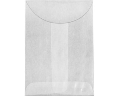 JAM Paper Moistenable Glue Catalog Envelope, 2 1/4 x 3 1/2, 1000/Pack (GLASS-09-1M)