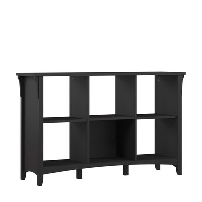 Bush Furniture Salinas 6 Cube Organizer, Vintage Black (SAB148VB-03)
