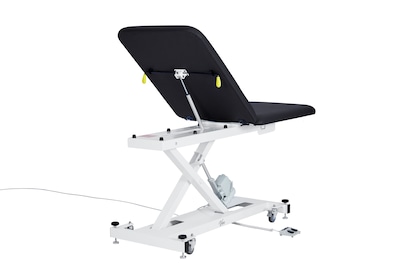 Viva Comfort XRO 2-Section Electric Height and Back Adjustable Exam Table, 600 lb Capacity, Black (ADI903-20-BLK-MK)