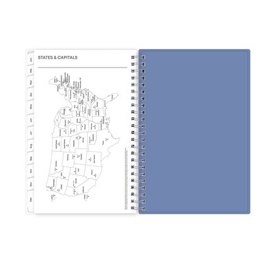 2026 Blue Sky Lindley 5" x 8" Calendar Year Weekly & Monthly Planner, Plastic Cover, Multicolored (101579-26)