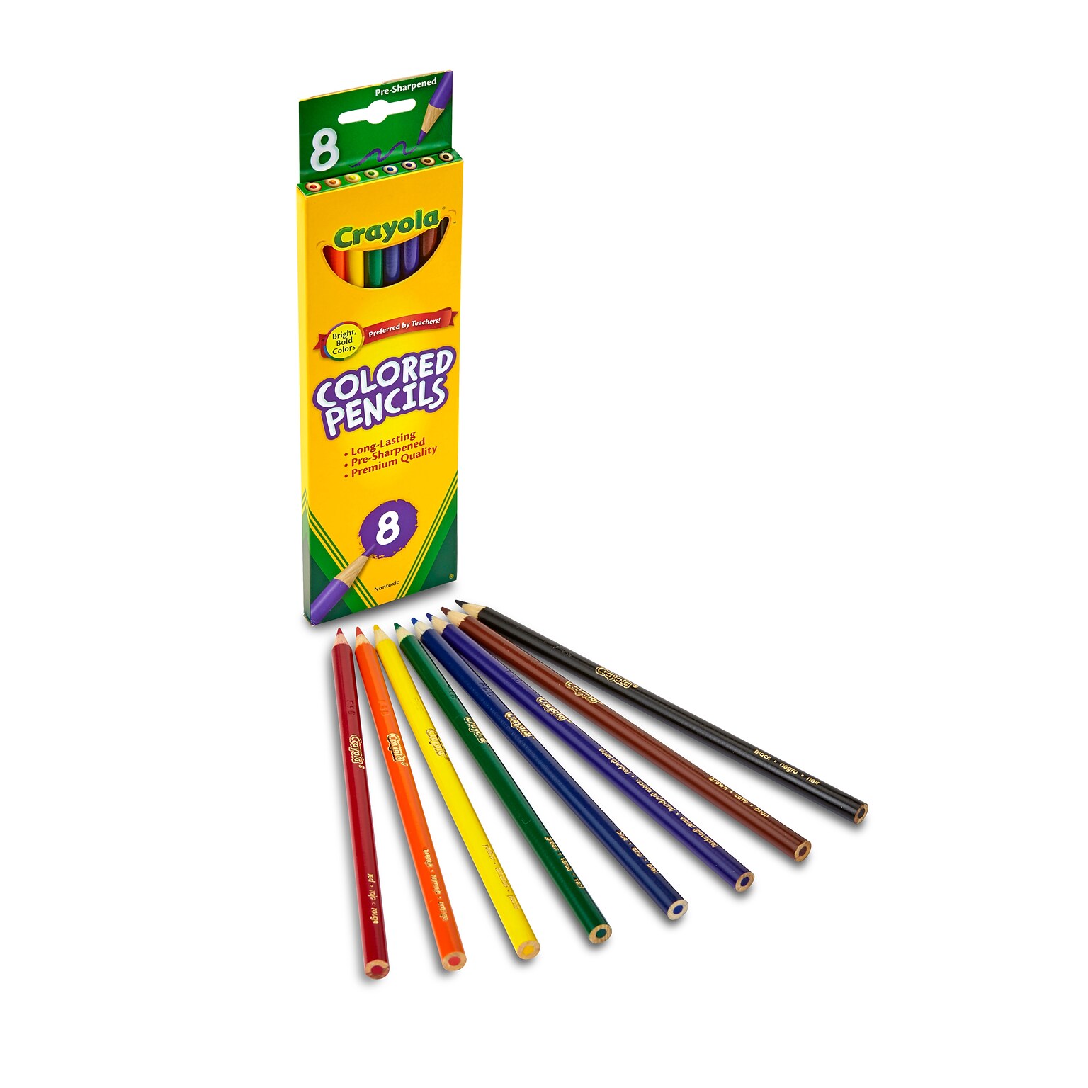 Crayola Long Colored Pencils, Assorted Colors (68-4008)